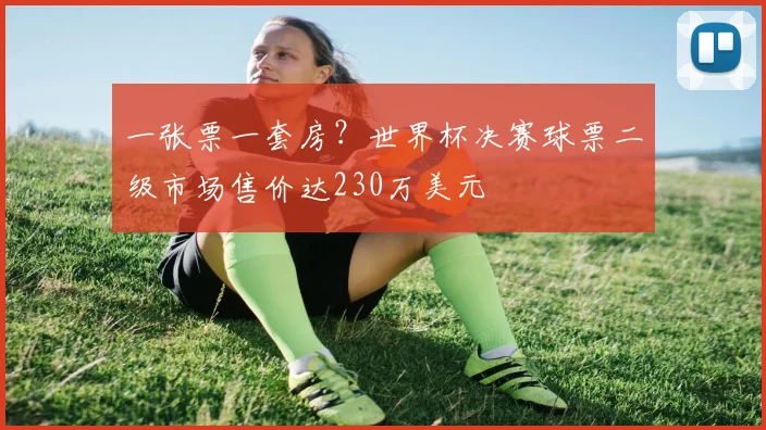 一张票一套房？世界杯决赛球票二级市场售价达230万美元